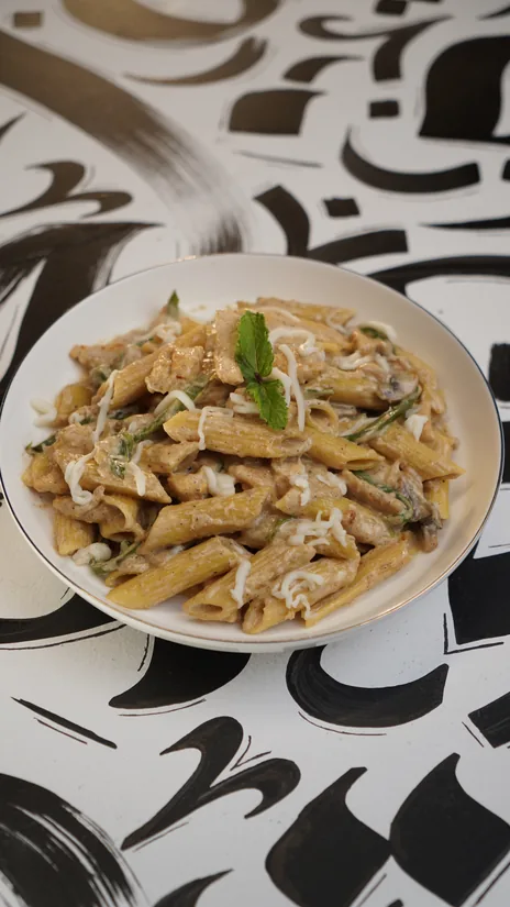 Chicken Penne Alfredo