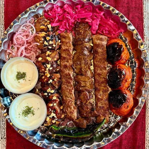 Plate for 3 person with rice
