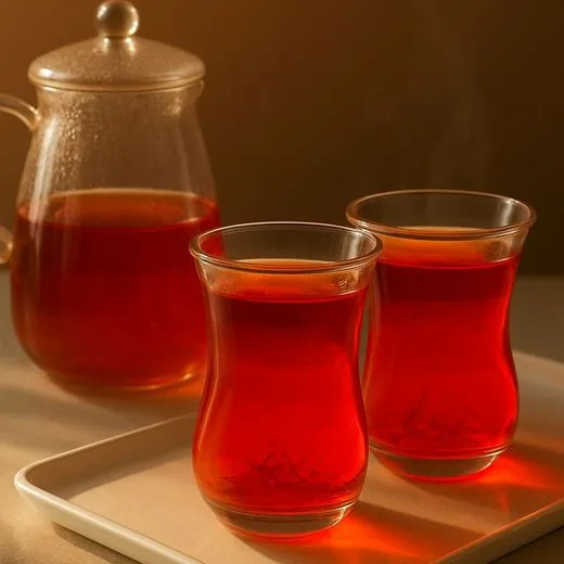 Black Tea with Saffron (Serves 2)